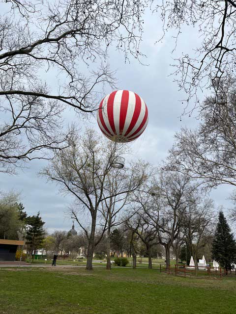 Ballon mit Wiese und B&auml;umen